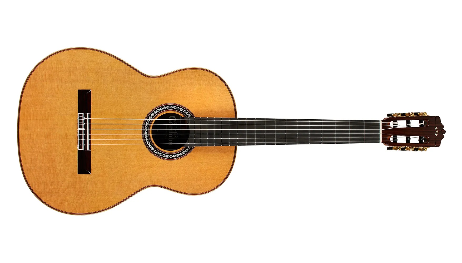 Horizontal front view of C12 CD ukulele