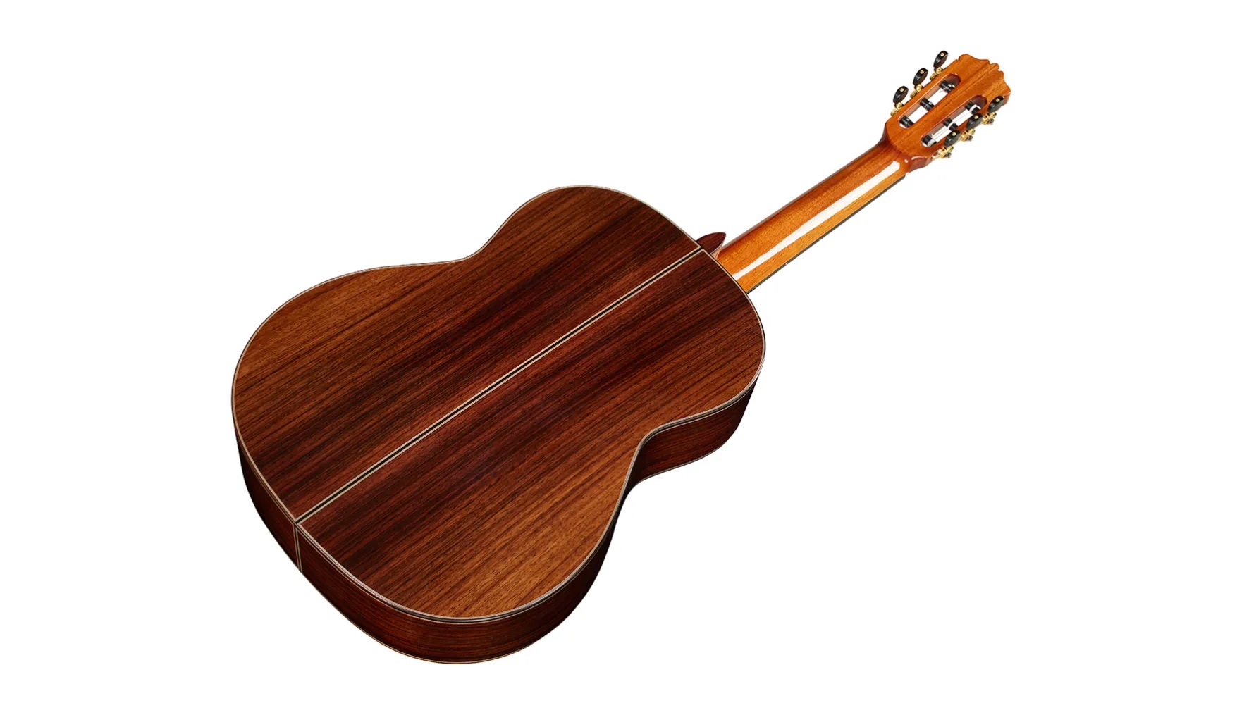 Angled backview of C10 CD ukulele