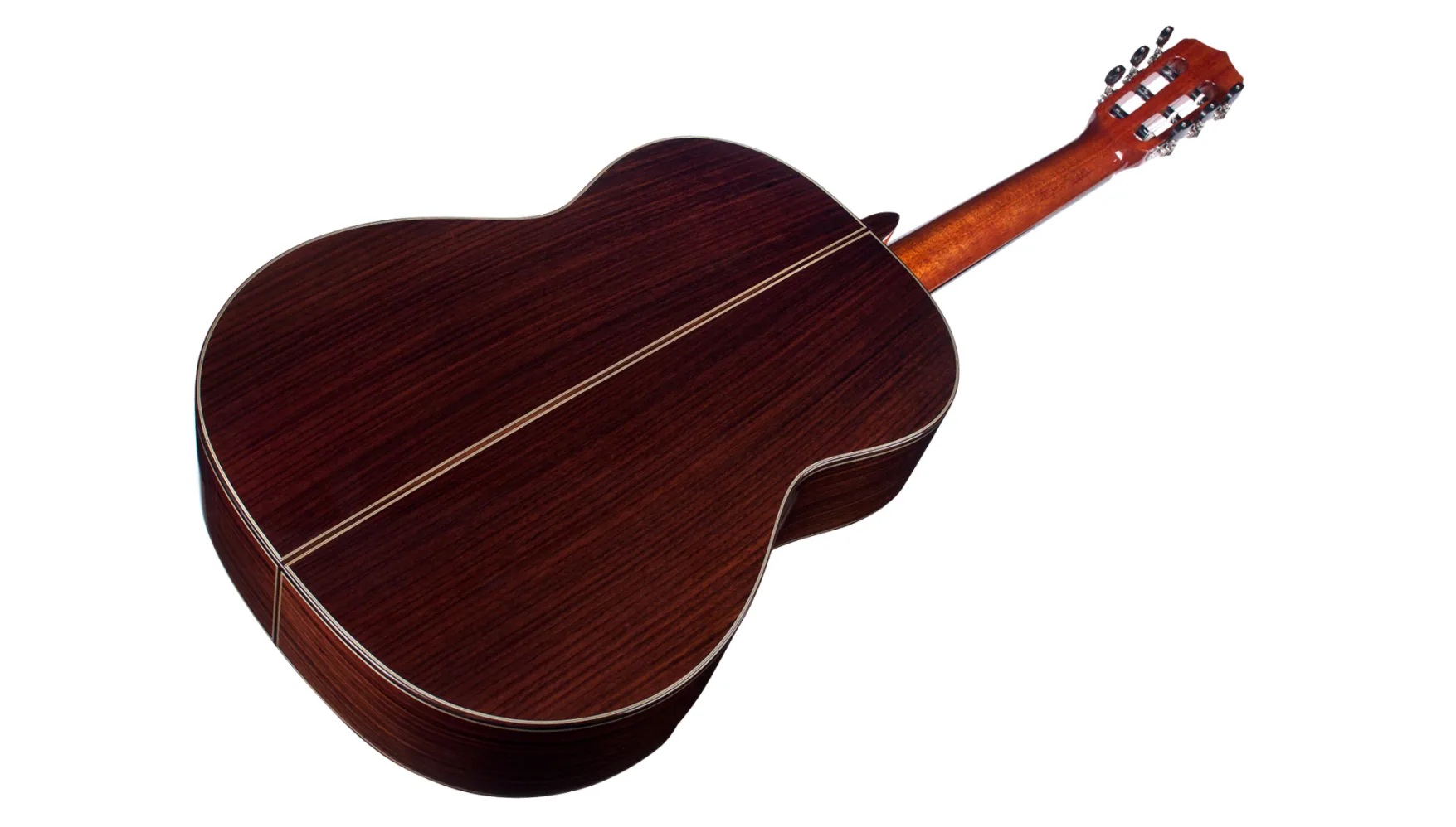 Angled back view of C10 Crossover ukulele