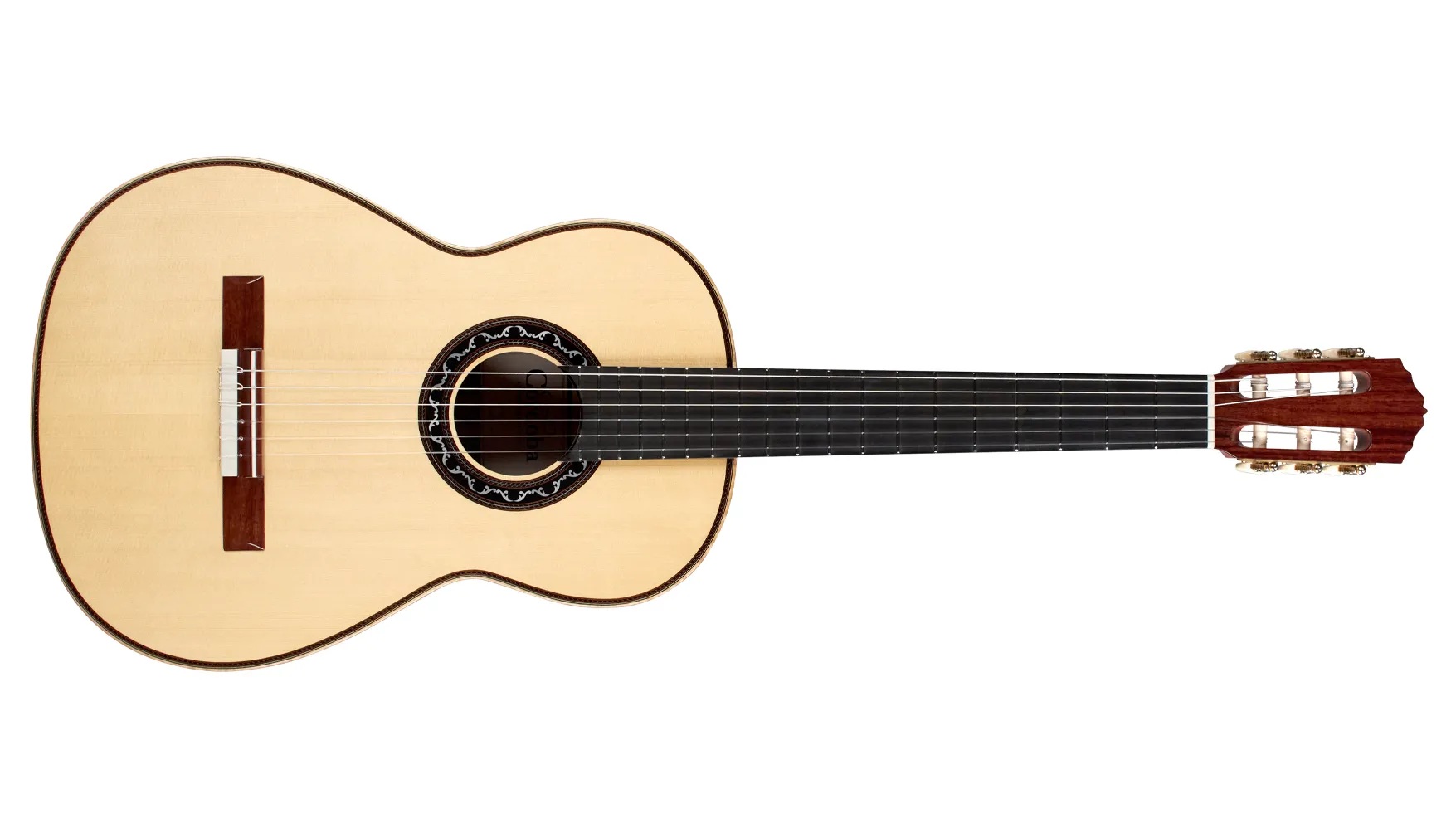 Horizontal front view of Esteso SP ukulele