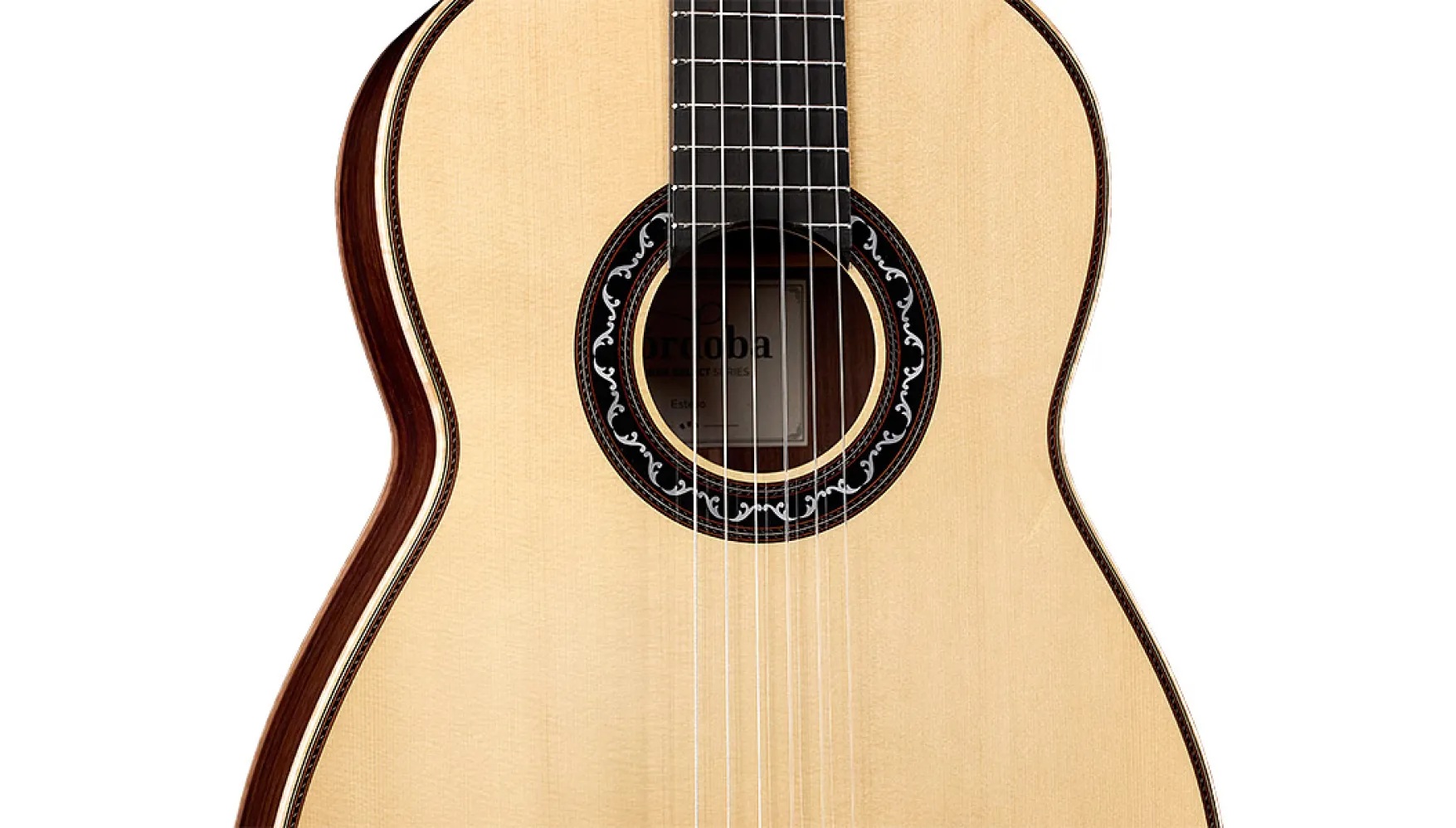 Close-up body view of Esteso SP ukulele