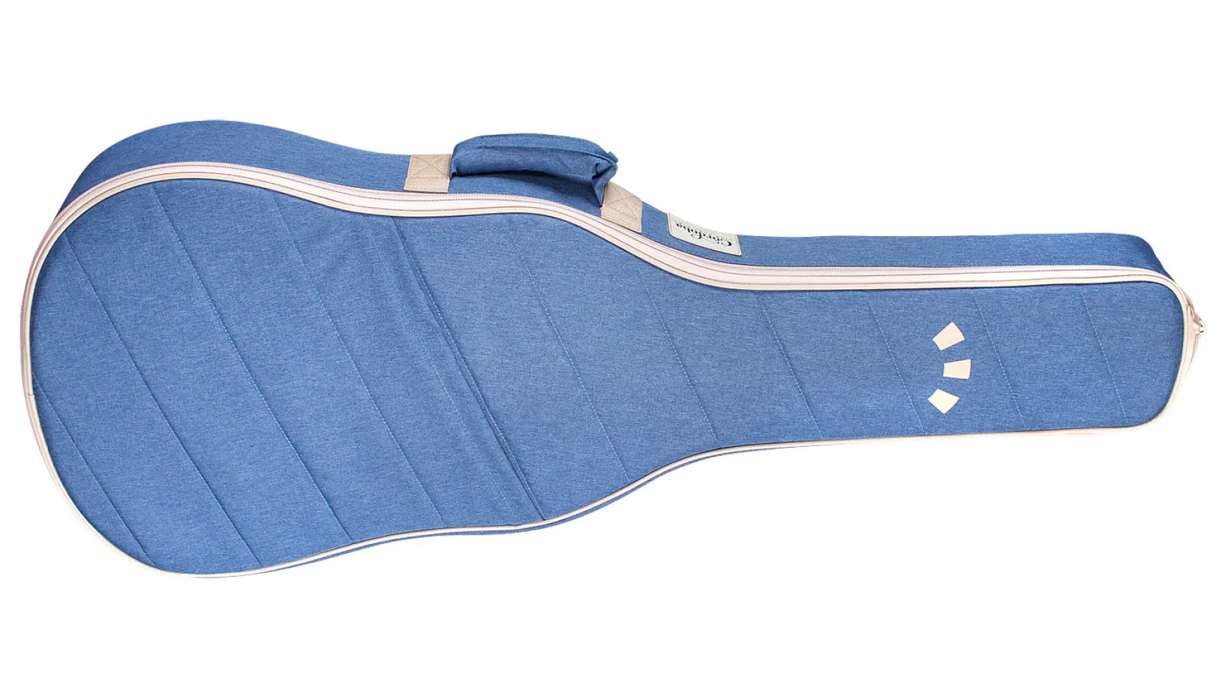 Horizontal front view of matching Classic Blue case