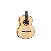Vertical close-up body view of F7 Flamenco thumb