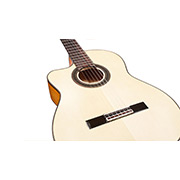 Top down close-up angled front body view of GK Studio Lefty thumb