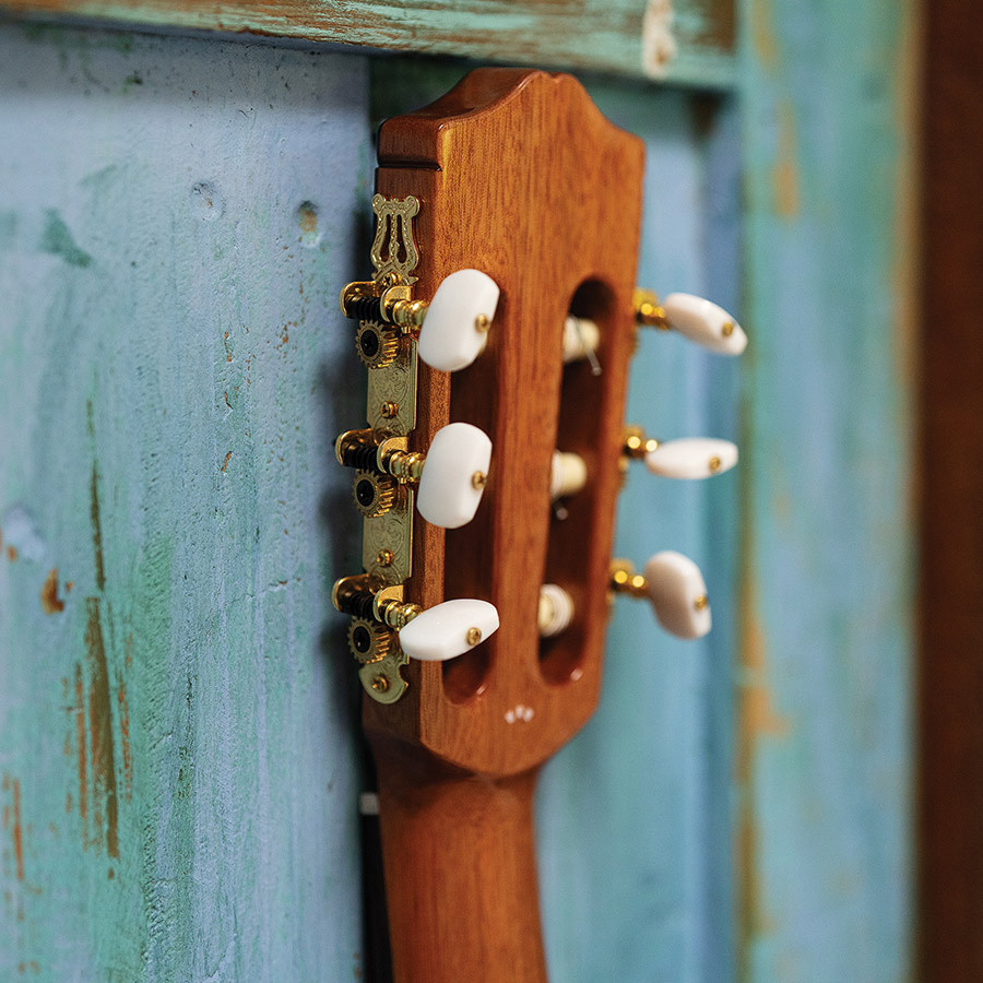 Close-up front of the headstock of C5 thumbnail