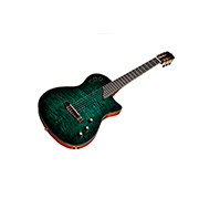 Angled front view of Stage Artist Agave Burst guitar thumb