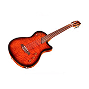 Angled front view of Stage Edge Burst guitar thumb