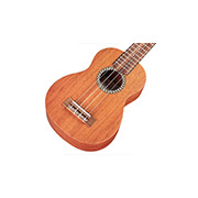 Angled front view of 20SM ukulele thumb