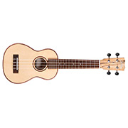 Horizontal front view of 24S Spruce ukulele thumb