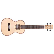 Horizontal front view of 24T Spruce ukulele thumb