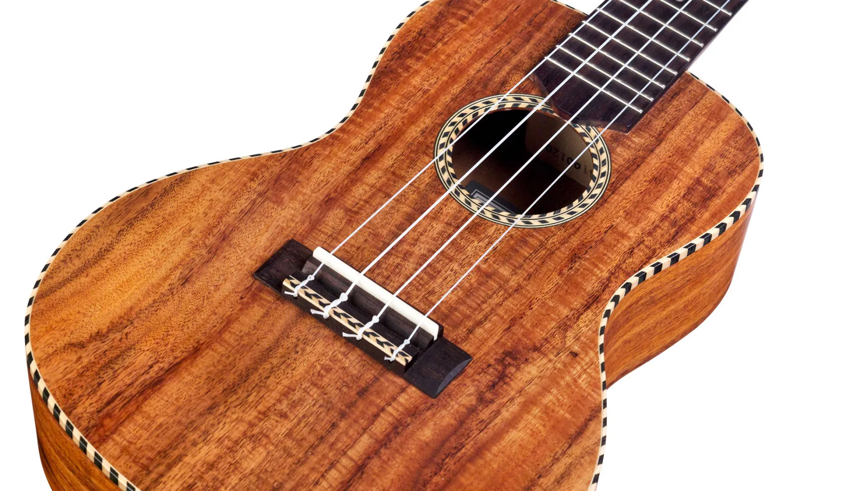 Close-up body view of 25C ukulele