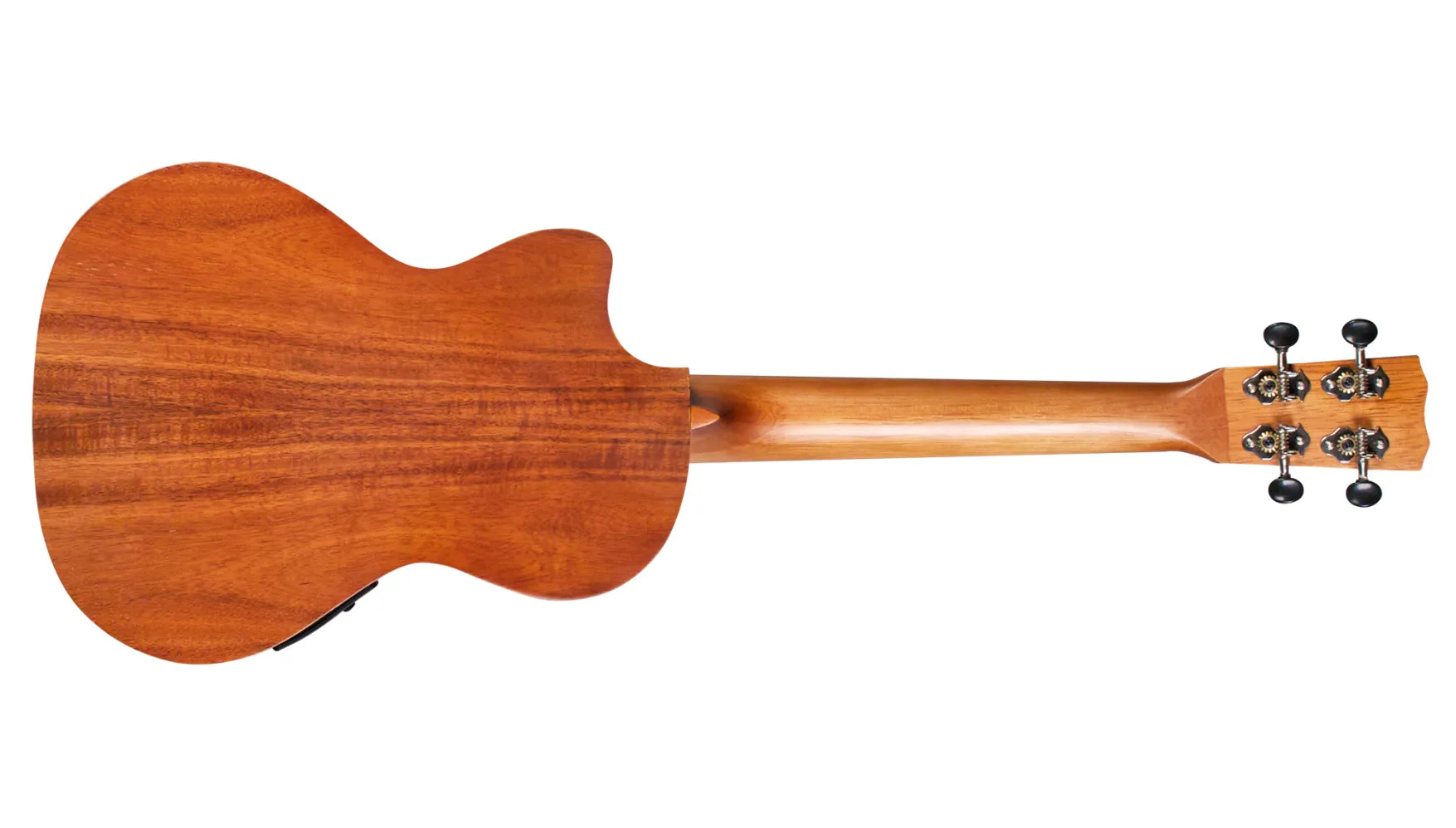 Horizontal back view of 25T-CE ukulele