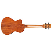 Horizontal back view of 25T-CE ukulele thumb