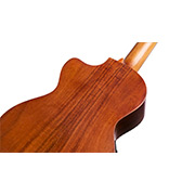 Angled back view of 25T-CE ukulele thumb