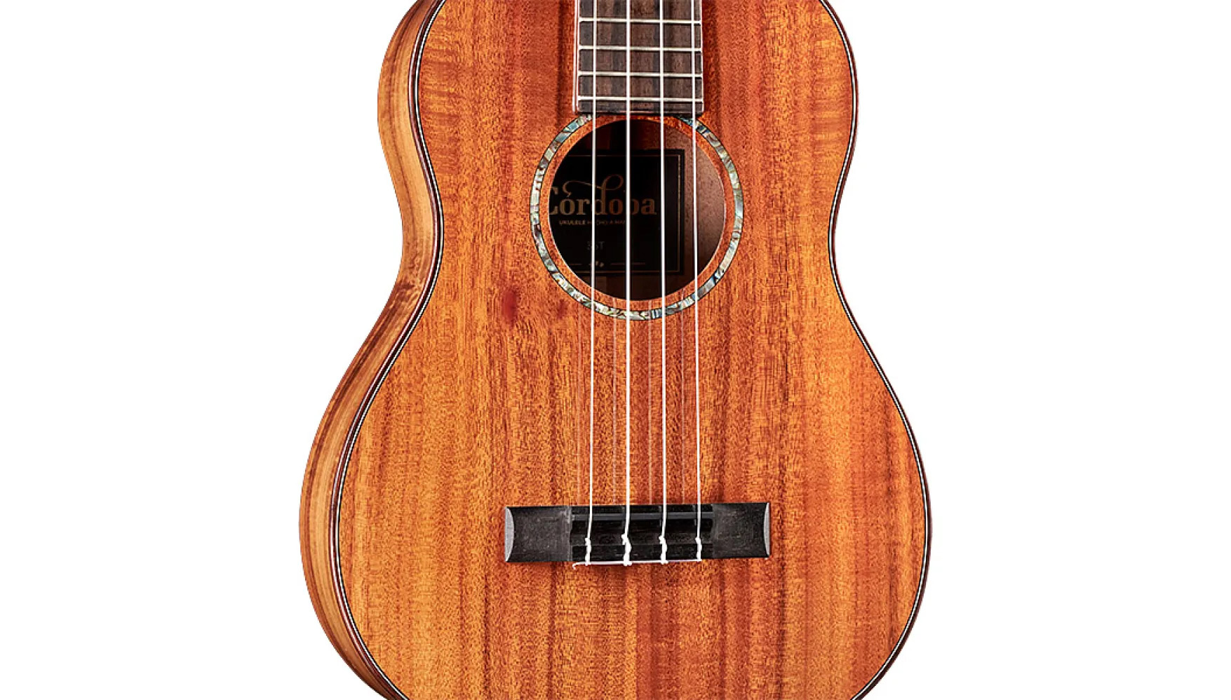 Close-up body view of 35T ukulele