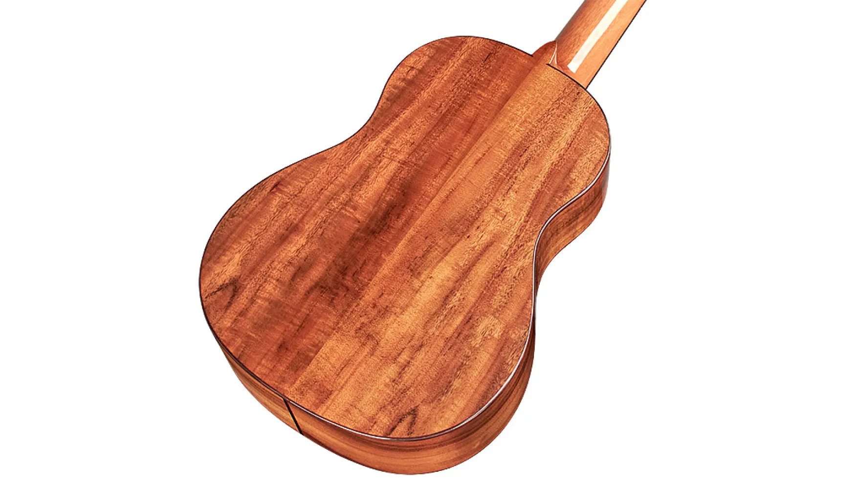 Angled back view of 35T ukulele