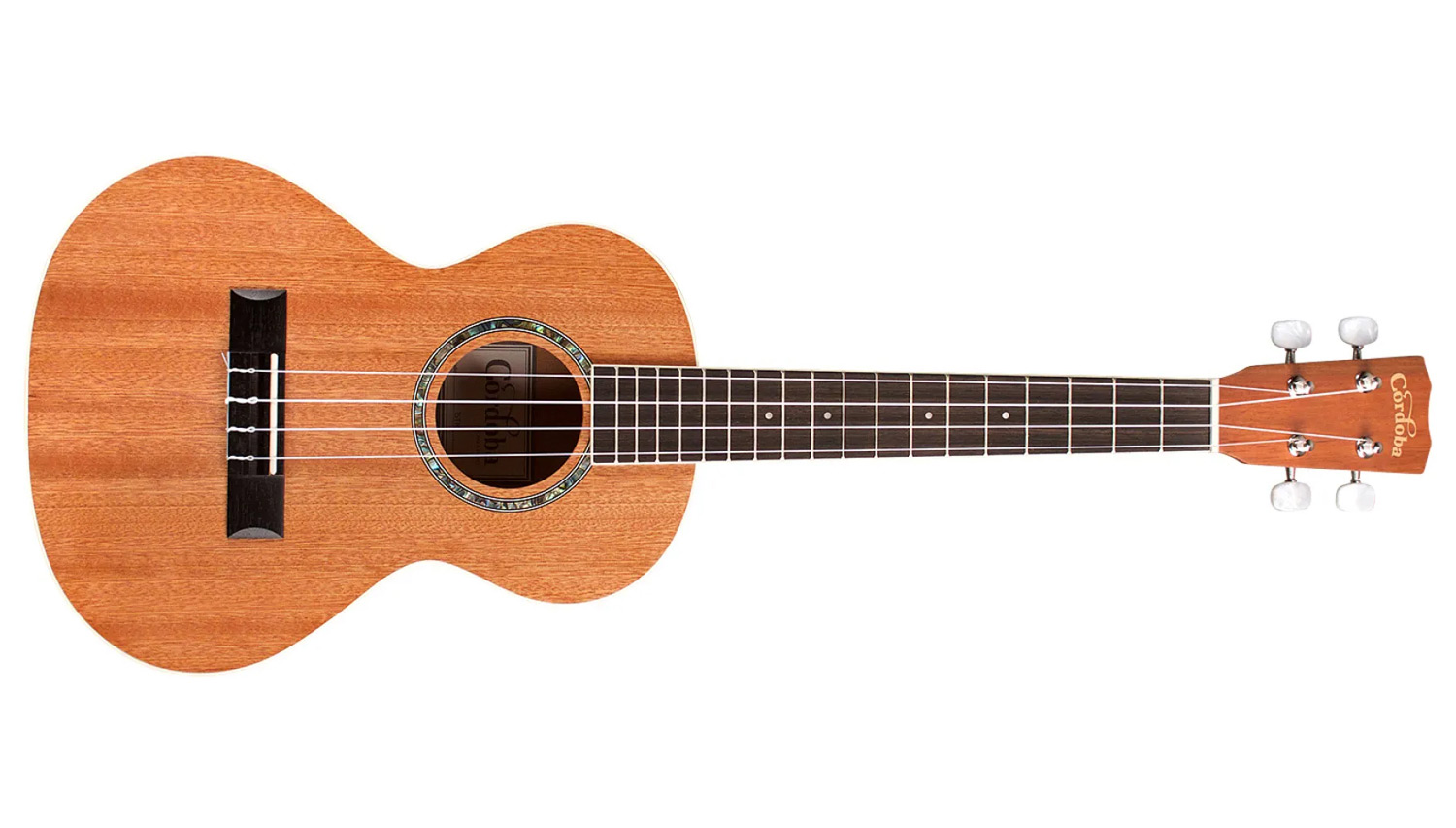 Horizontal side view of 15TM ukulele
