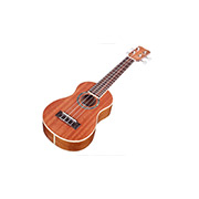 Horizontal close-up body view of 15SM ukulele thumb
