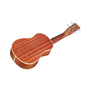 Angled front view of 15SM ukulele thumb