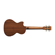 Horizontal back view of 20TM-CE ukulele thumb