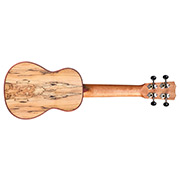 Horizontal back view of 24S Spruce ukulele thumb