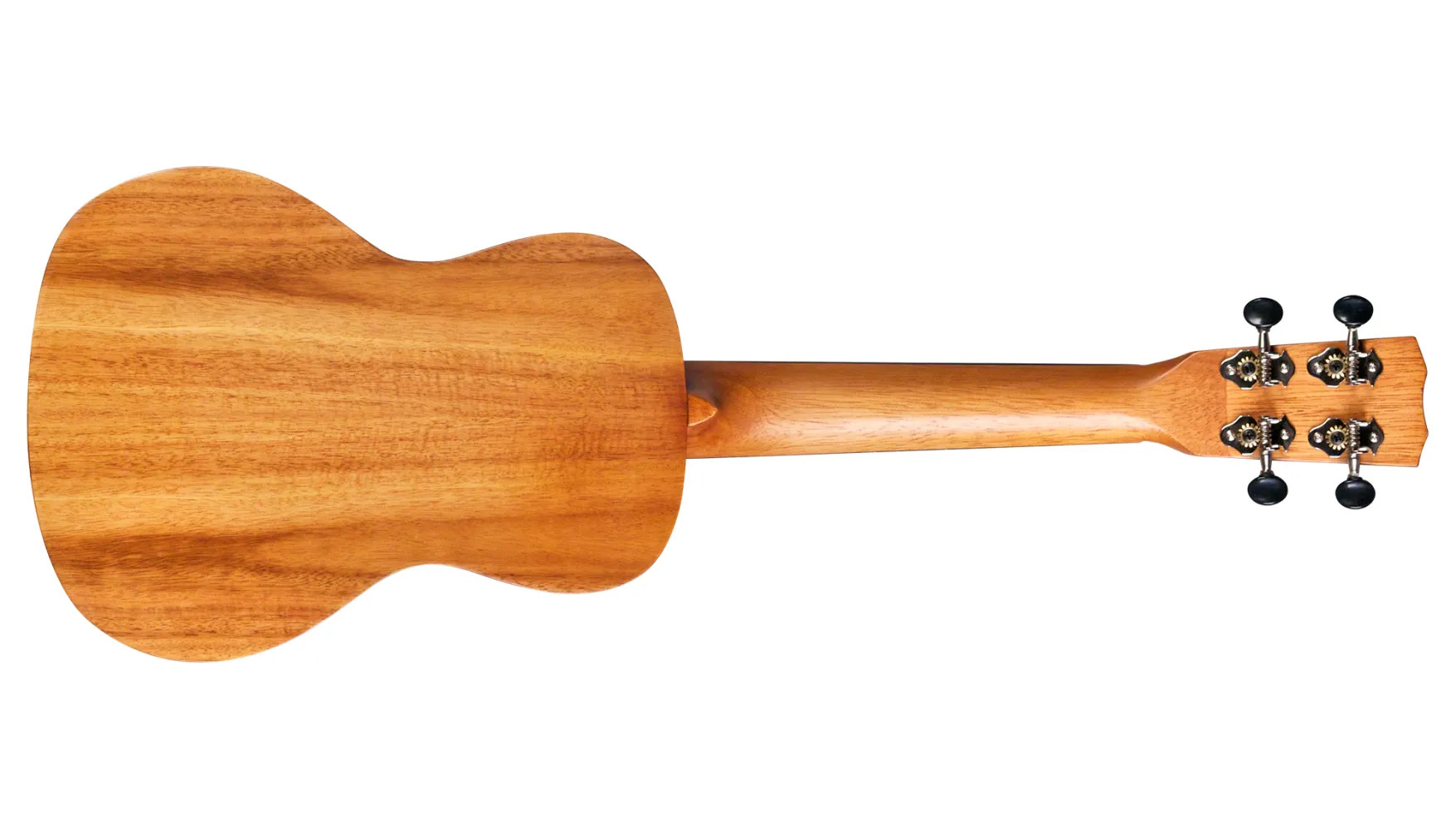 Horizontal back view of 25T ukulele