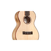 Close-up body view of 24T Spruce ukulele thumb