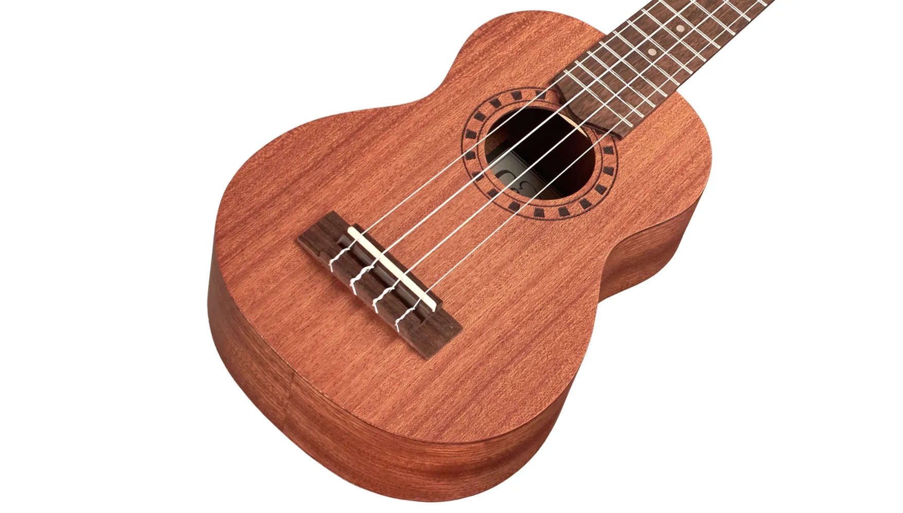 Angled front view of Ukulele Player Pack S ukulele