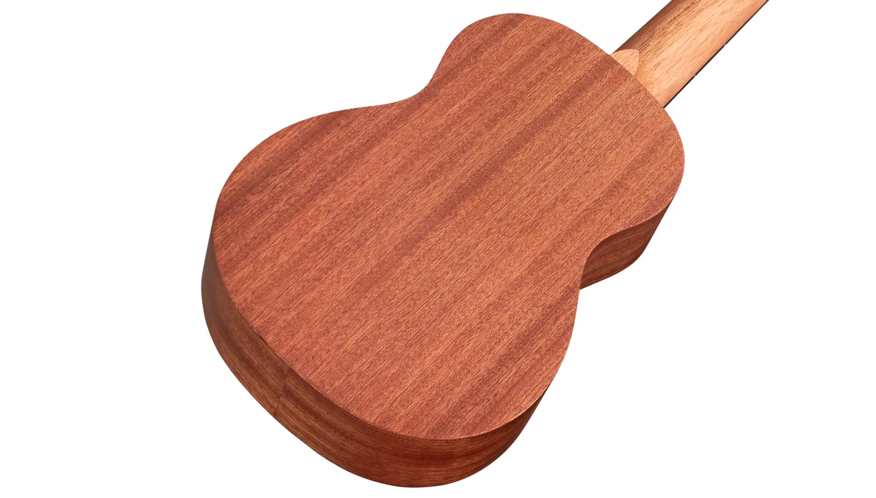 Angled back view of Ukulele Player Pack S ukulele