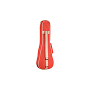 Vertical back view of 15CM Matiz Chili Red ukulele case thumb