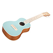 Angled front view of 15CM Matiz Mint ukulele thumb