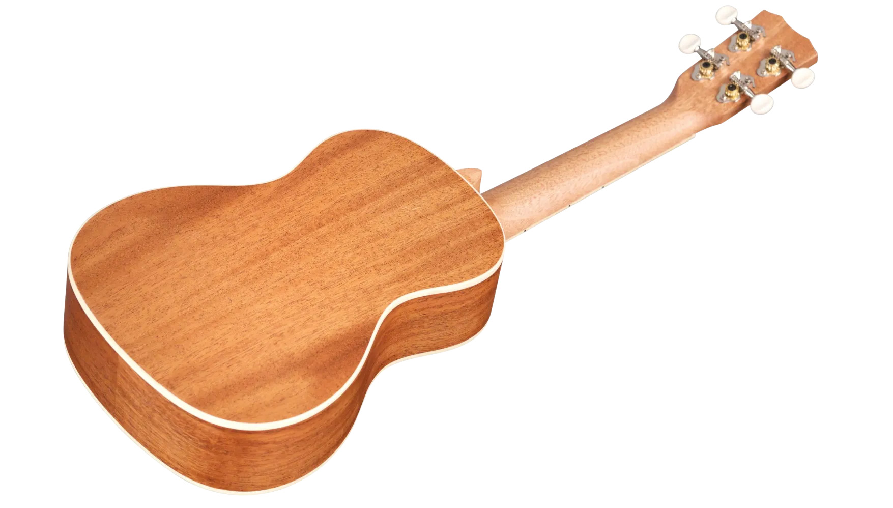 Angled back view of 15CM Matiz Mint ukulele