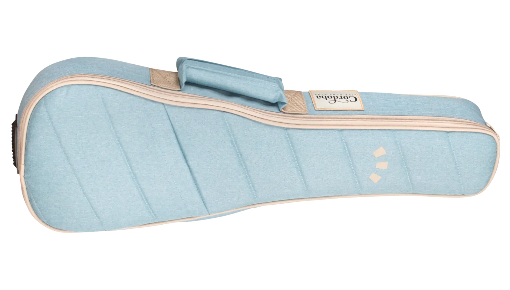 Horizontal front view of 15CM Matiz Mint ukulele case