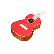 Angled front view of 15CM Matiz Chili Red ukulele thumb