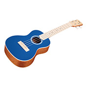 Angled front view of 15CM Matiz Classic Blue ukulele thumb