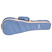 Horizontal front view of 15CM Matiz Classic Blue ukulele case thumb