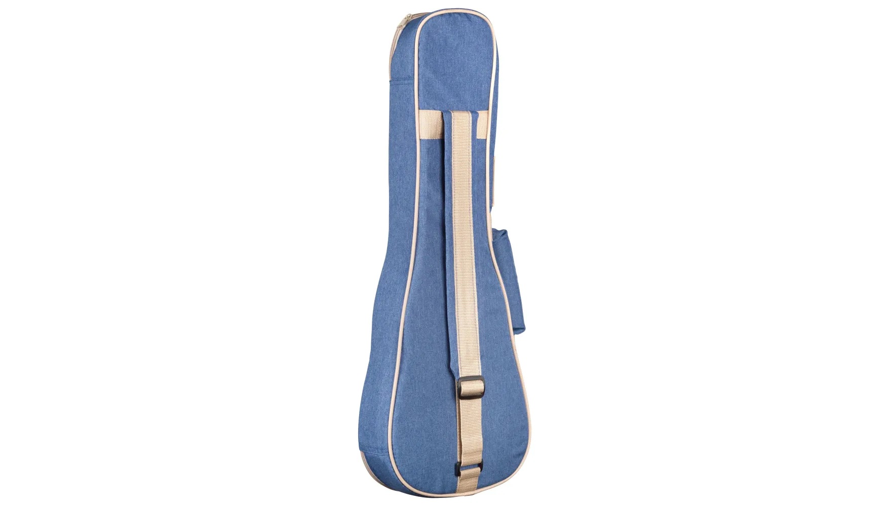 Vertical back view of 15CM Matiz Classic Blue ukulele case