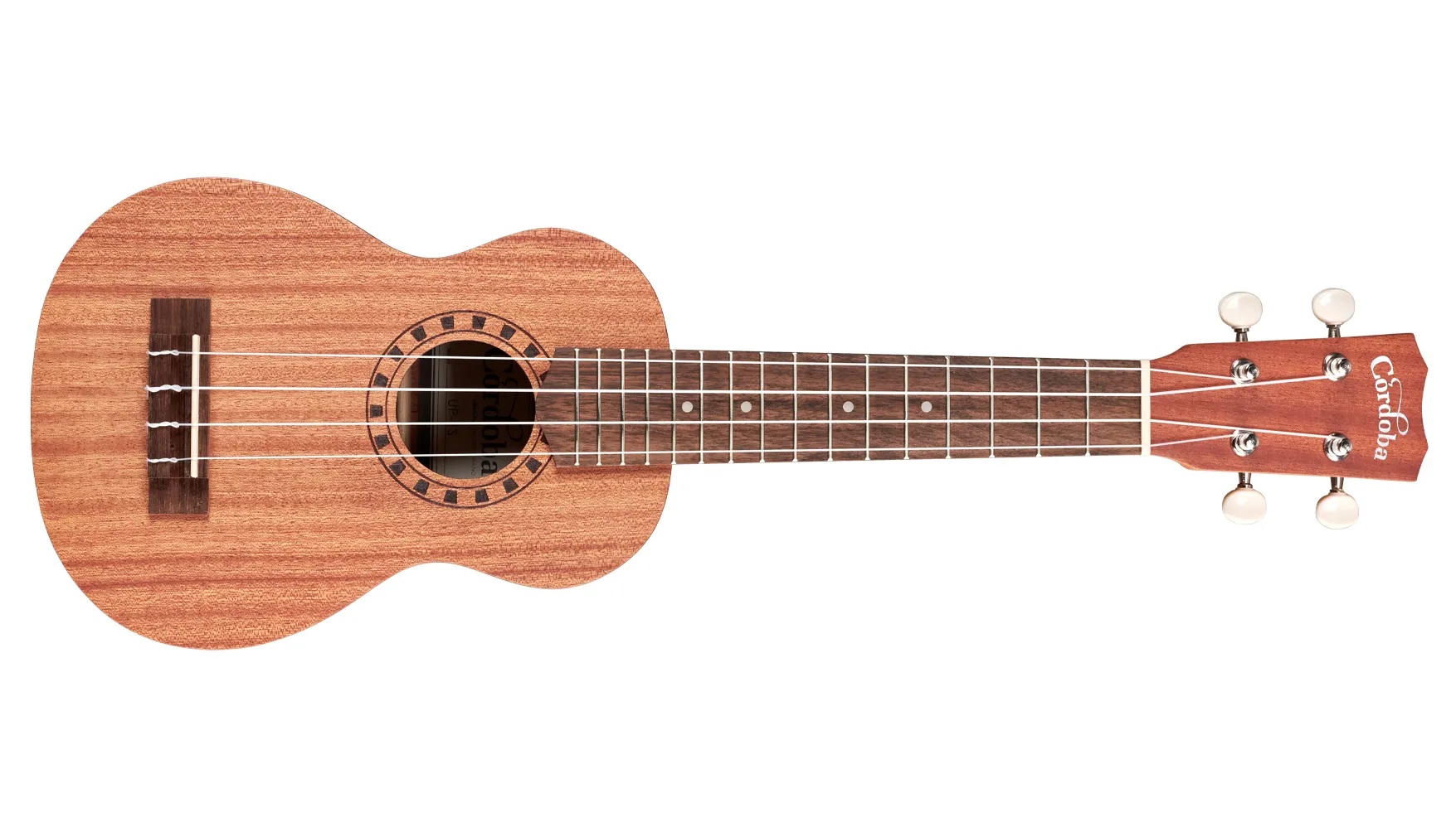 Horizontal front view of Ukulele Player Pack S ukulele