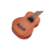 Angled front view of Ukulele Player Pack S ukulele thumb