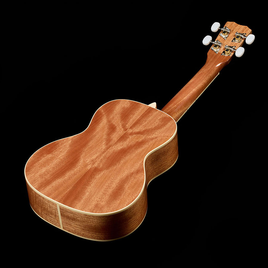 Angled top down view of the back of the Córdoba 15C Catalonia Green ukulele thumbnail