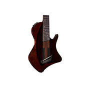 Close-up body view of Abasi Stage 7 Ziricote guitar thumb