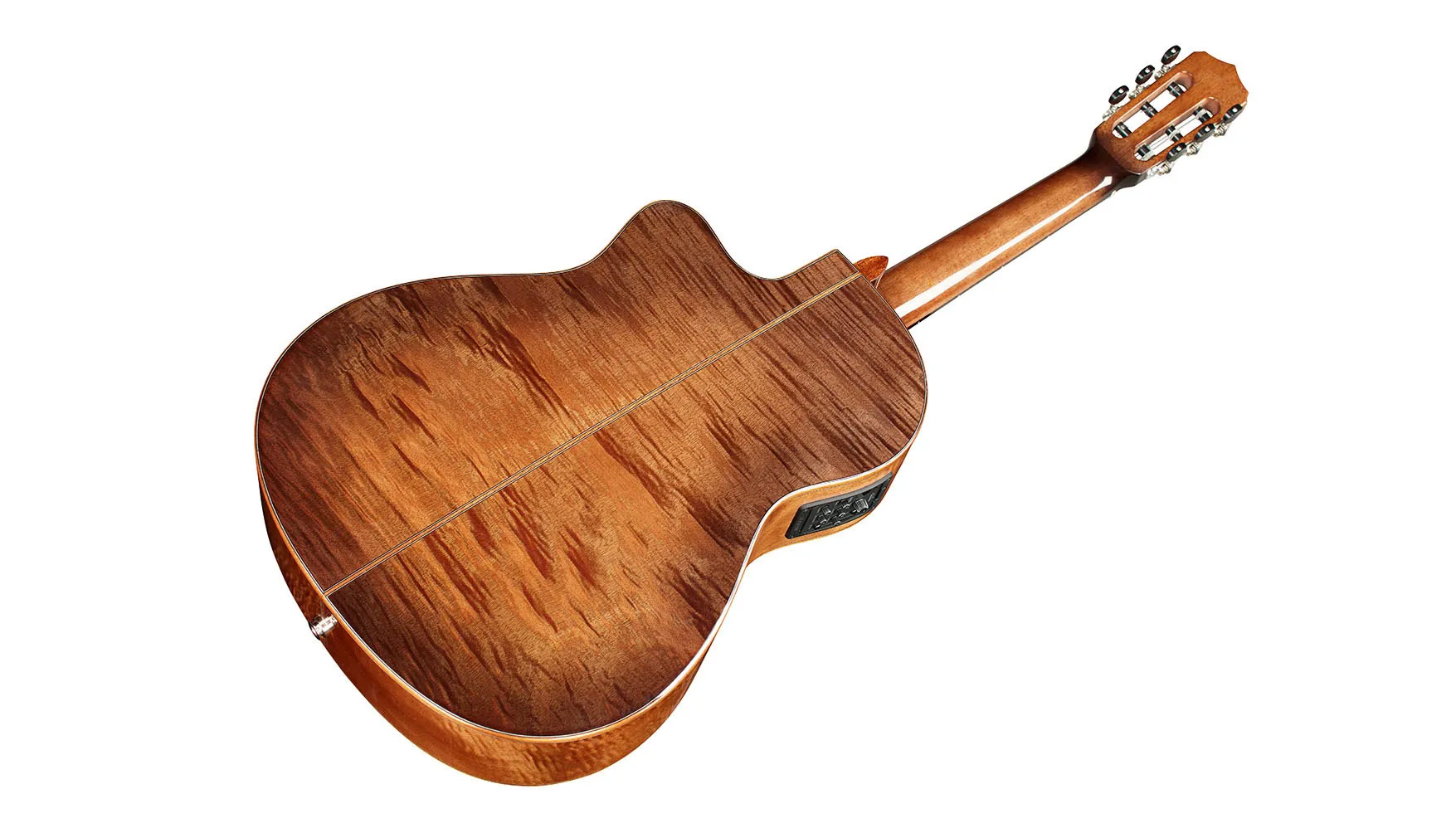 Angled back view of Fusion 12 Cinnamon Burst