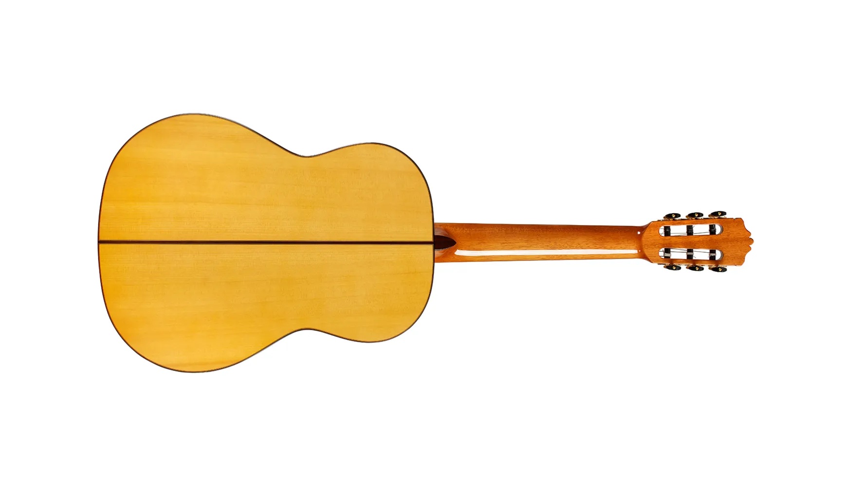 Horizontal back view of F10 ukulele