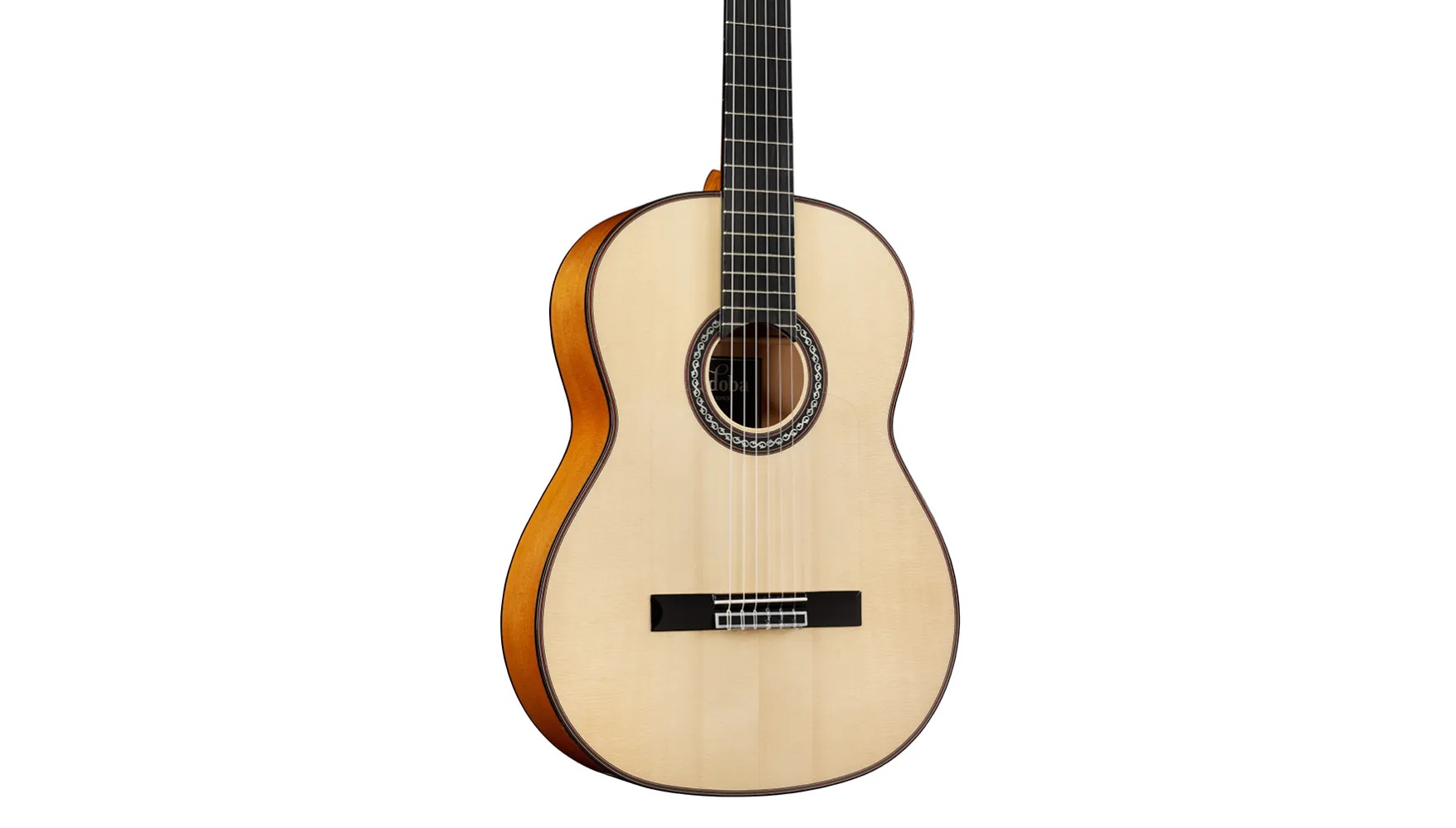 Vertical close-up front body view of F10 ukulele