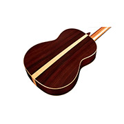 Angled close-up back body view of C12 SP ukulele thumb