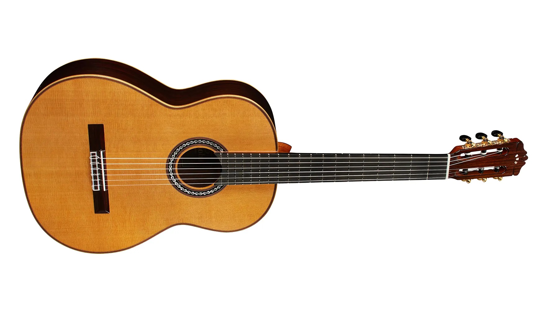 Horizontal side view of C12 CD ukulele