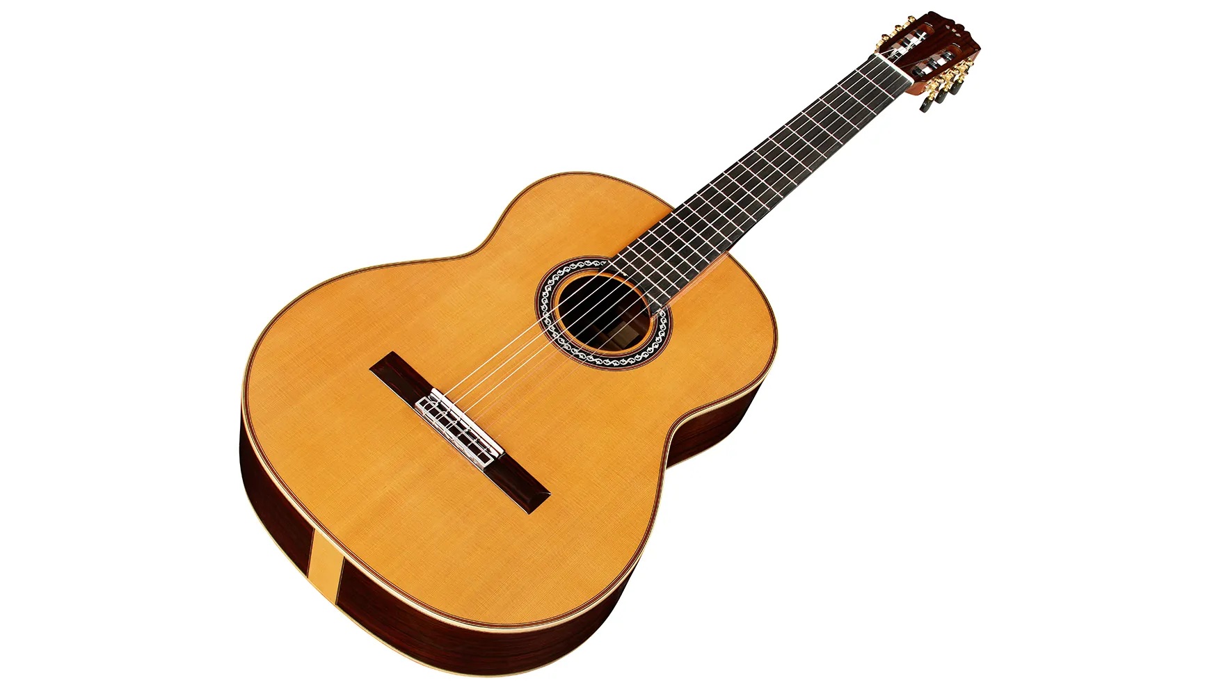 Angled front view of C12 CD ukulele