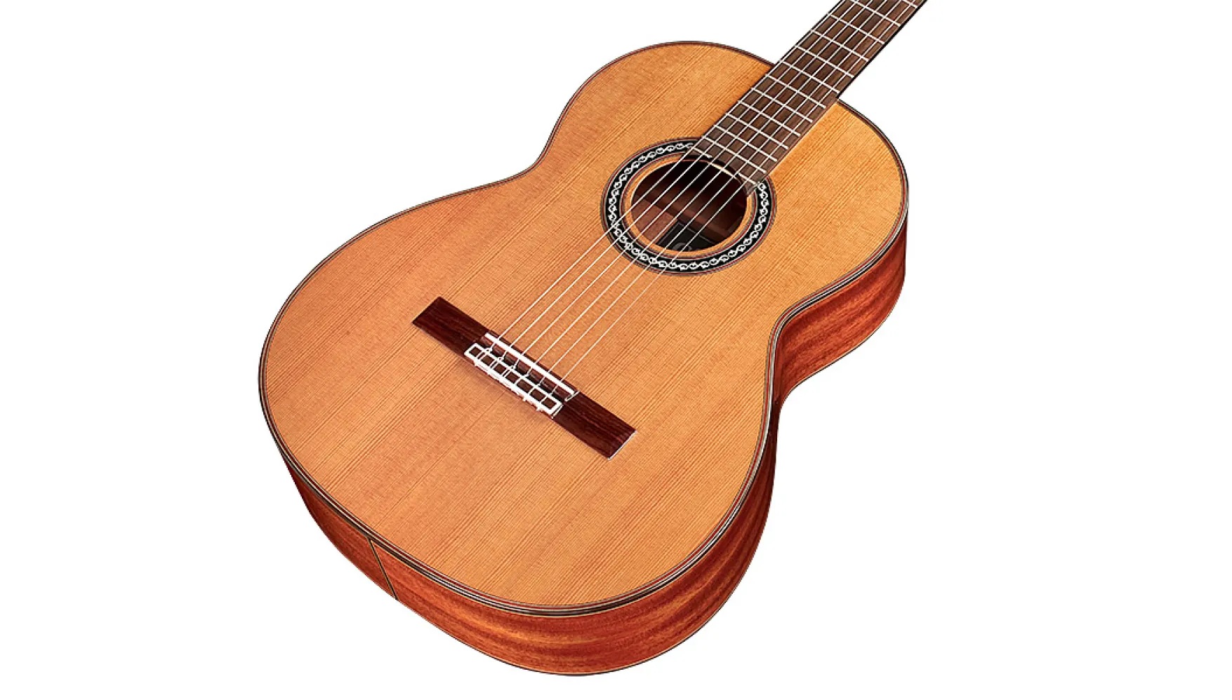 Angled close-up front body view of C9 Crossover ukulele