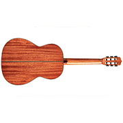 Horizontal back view of C9 Crossover ukulele thumb