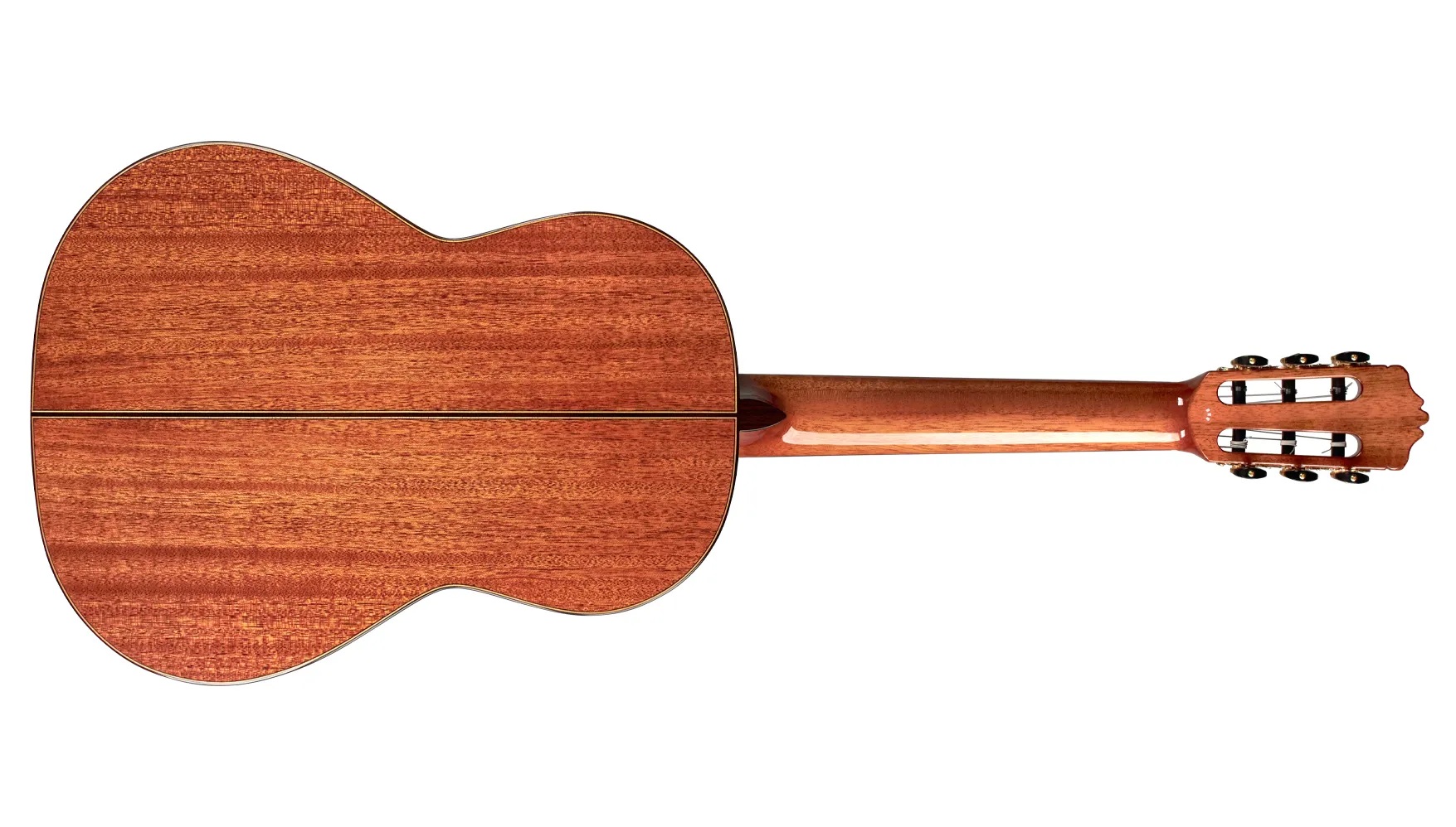 Horizontal back view of C9 Parlor ukulele